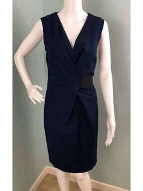 NWT Women's Kenneth Cole Sleeveless Blue The Samantha Sheath Dress Sz XL